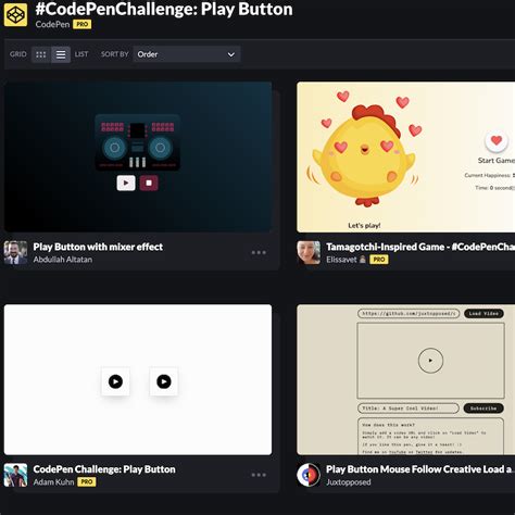 Playable Games of CodePen – CodePen.